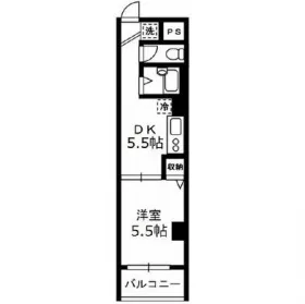 ドミール下井草の基準階図面