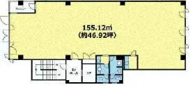 紀尾井町ヒルズビルの基準階図面
