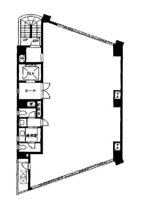 Cocoro Kanda Bldg.の基準階図面