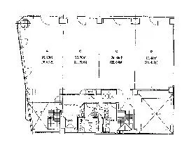 フコク生命松本駅前ビルの基準階図面