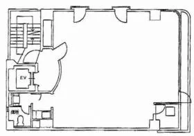 R.core HATCHOBORI(旧:アズ八丁堀)の基準階図面