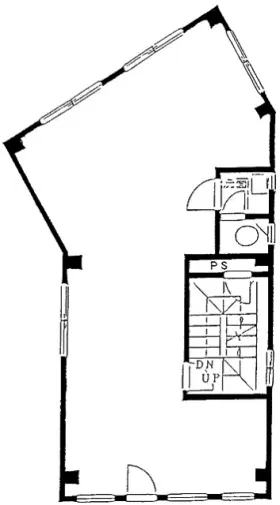 西野ビルの基準階図面
