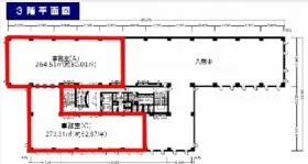 初台TNビルの基準階図面