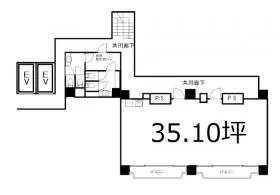 マイキャッスル渋谷JPビルの基準階図面