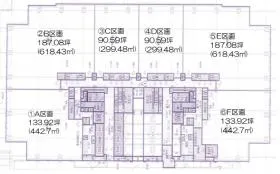 みなとみらいグランドセントラルタワーの基準階図面