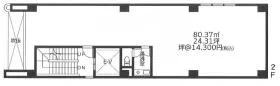 山鉄ビルの基準階図面