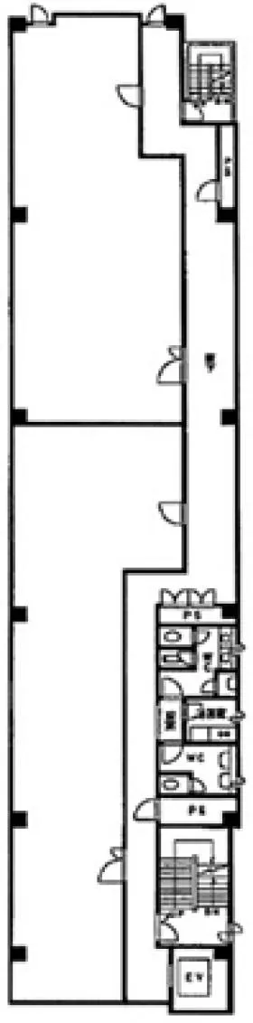 浜屋八秀ビルの基準階図面