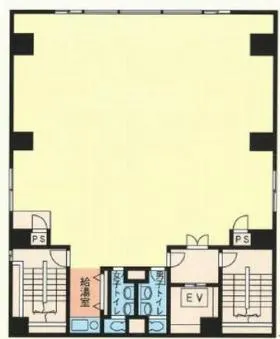 川崎トーセイビルの基準階図面