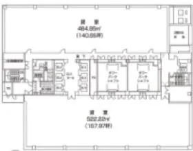 川崎日進町ビルディングの基準階図面