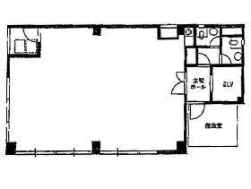 新富ビルの基準階図面