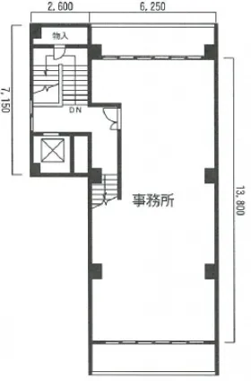 第1松井ビルの基準階図面