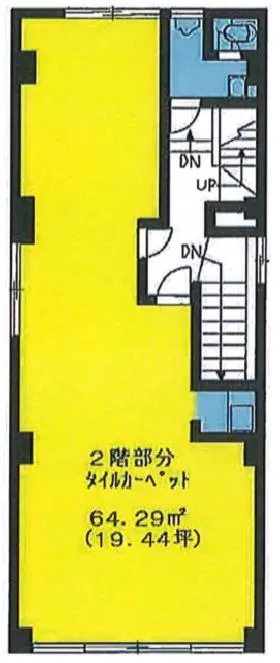 勝鬨酒販ビルの基準階図面