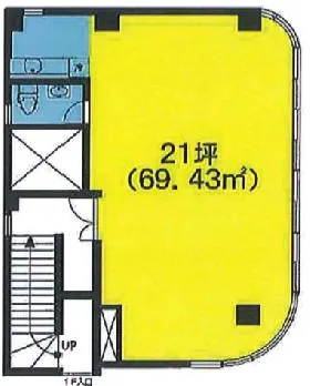 落合ビルディングの基準階図面