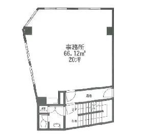 矢澤ビルの基準階図面