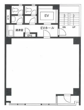 ニュー新富ビルの基準階図面