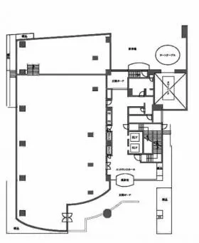 東部ヨコハマビルの基準階図面