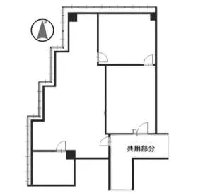 アイタウン・プラザビルの基準階図面