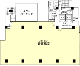 YTUビルの基準階図面