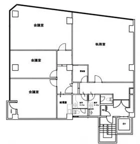 横浜OSビルの基準階図面