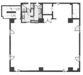 ABE BLD.ビルの基準階図面