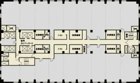 スカイビルの基準階図面