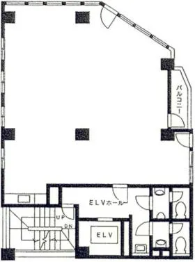 横浜藤和ビルの基準階図面