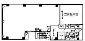 共益ビルの基準階図面