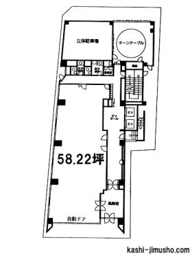 タイムズビルの基準階図面