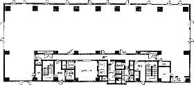 NEX人形町ビルの基準階図面