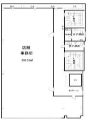 水信ビルの基準階図面