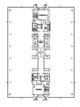 横浜西口KNビルの基準階図面