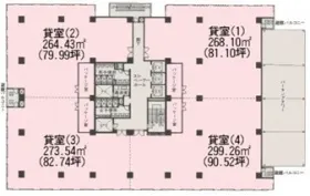 東武横浜第3ビルの基準階図面