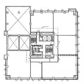 銀洋ビルの基準階図面