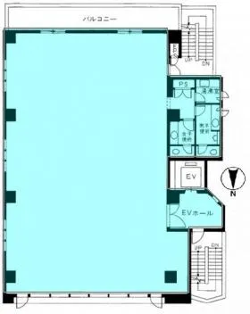 新店ビルの基準階図面