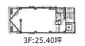 PLAZA EST 新宿三丁目の基準階図面