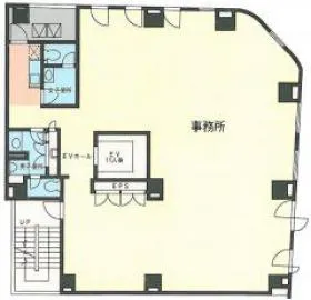 香蘭社ビルの基準階図面