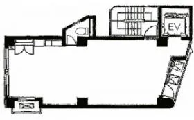 第一ビル(東麻布)の基準階図面