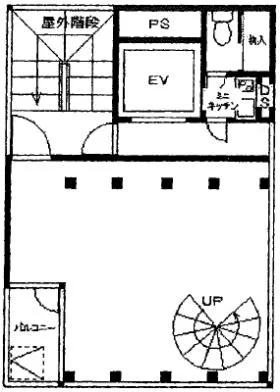 FJB南青山ビルの基準階図面