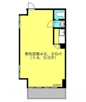 セブンスターマンション中目黒ビルの基準階図面