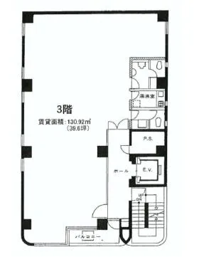 アープセンタービルの基準階図面