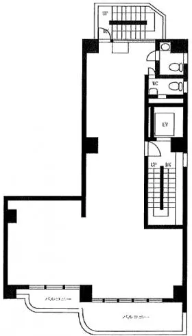 相模屋第2ビルの基準階図面