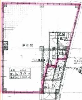 常世田ビルの基準階図面