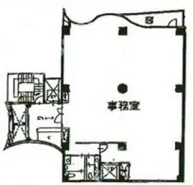 浜松町ビルの基準階図面