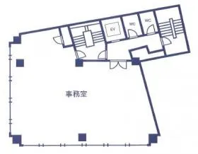 カクタビル(旧:細田商事)ビルの基準階図面