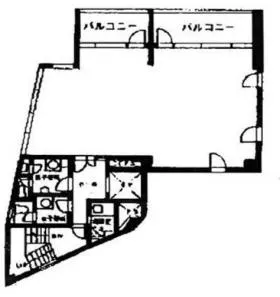 ルート高輪ビルの基準階図面