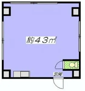 青木ビルの基準階図面