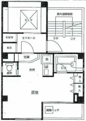 モナージュ本郷ビルの基準階図面