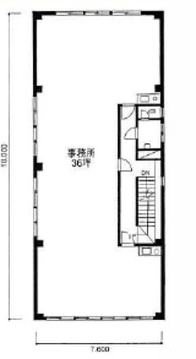 鉄鋼組合ビルの基準階図面
