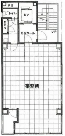 信和ビルの基準階図面