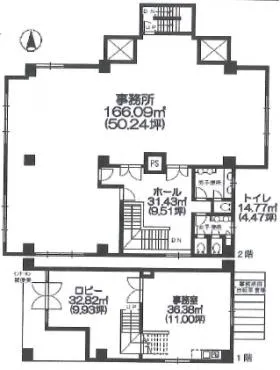 LTビルの基準階図面